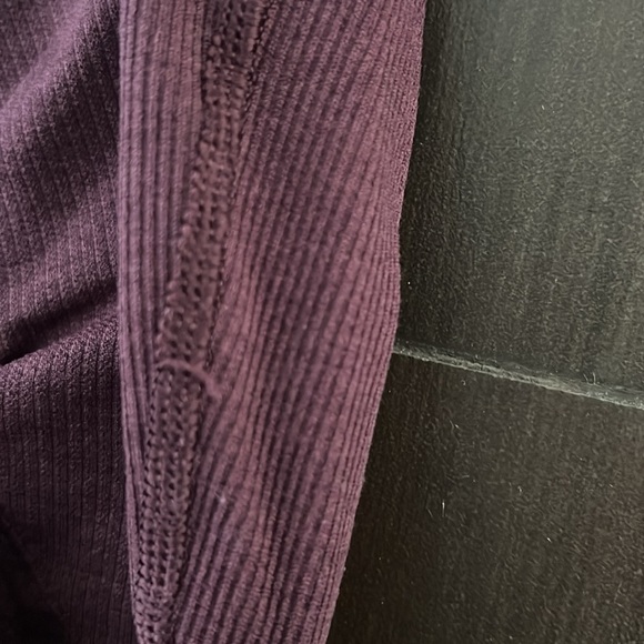 Lululemon In The Flow Crop II Heathered Bordeaux Drama - Picture 6 of 6
